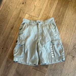 NWOT STRUCTURE vintage Y2K taupe cargo shorts, size 33